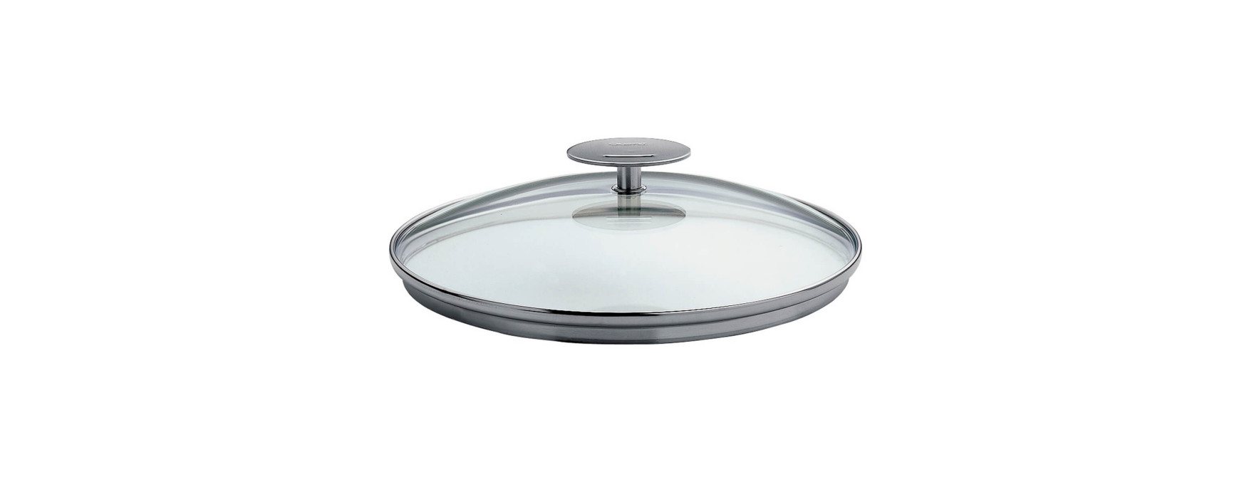 Couvercle en verre 16 cm Platine - Cristel