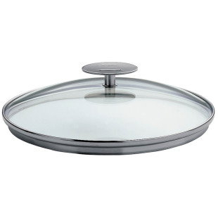 Couvercle en verre 16 cm Platine - Cristel