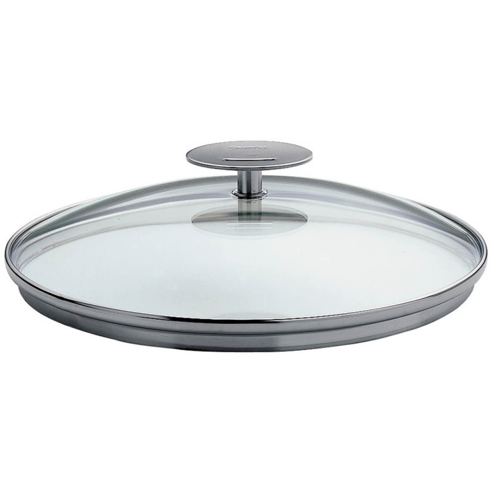 Couvercle en verre 16 cm Platine - Cristel