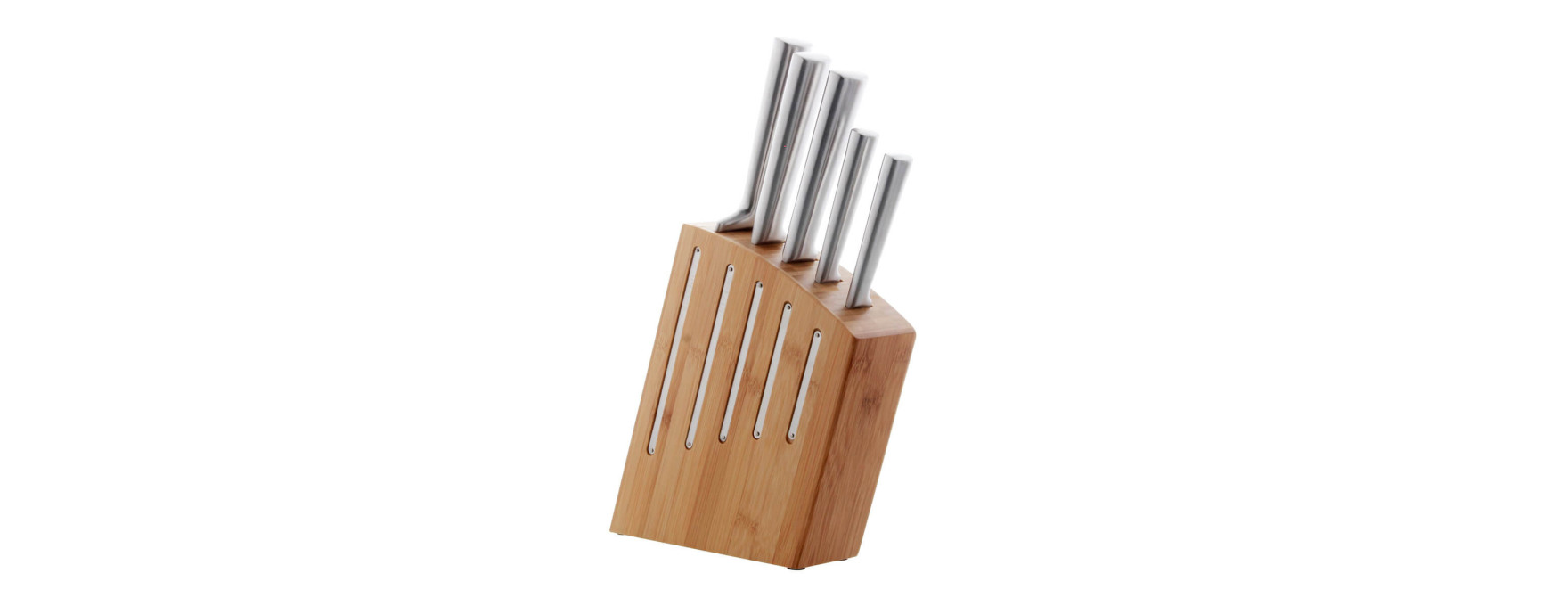 Bloc 5 couteaux inox Kimono bambou - Jean Dubost