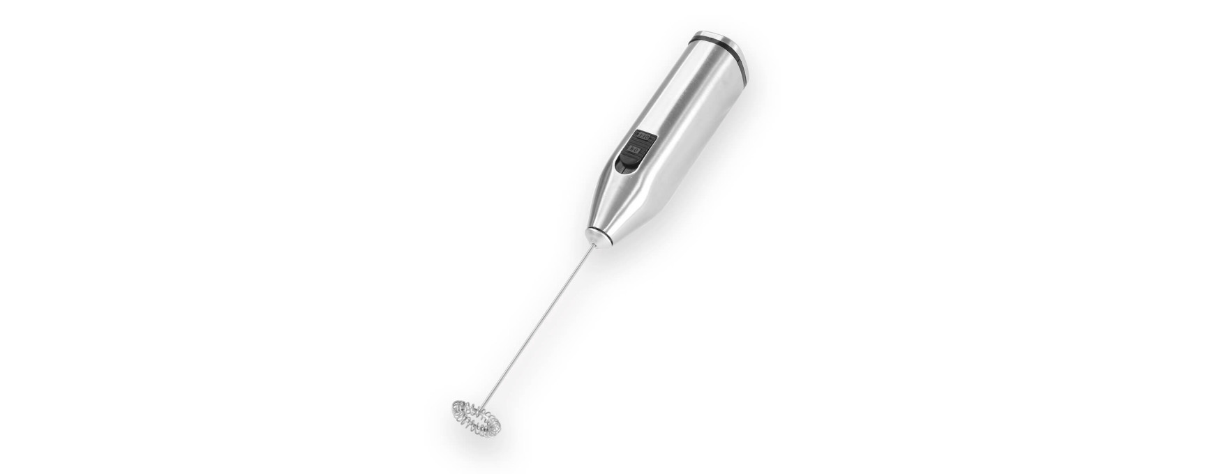 Mousseur à lait électrique en inox gris