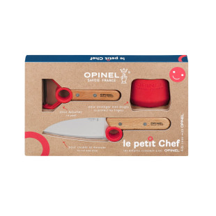 Coffret petit chef : couteau. éplucheur et protége doigt - O