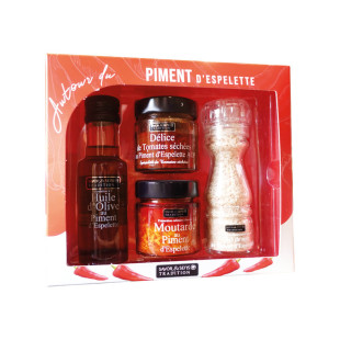 Coffret autour du piment d´Espelette - Savor et Sens