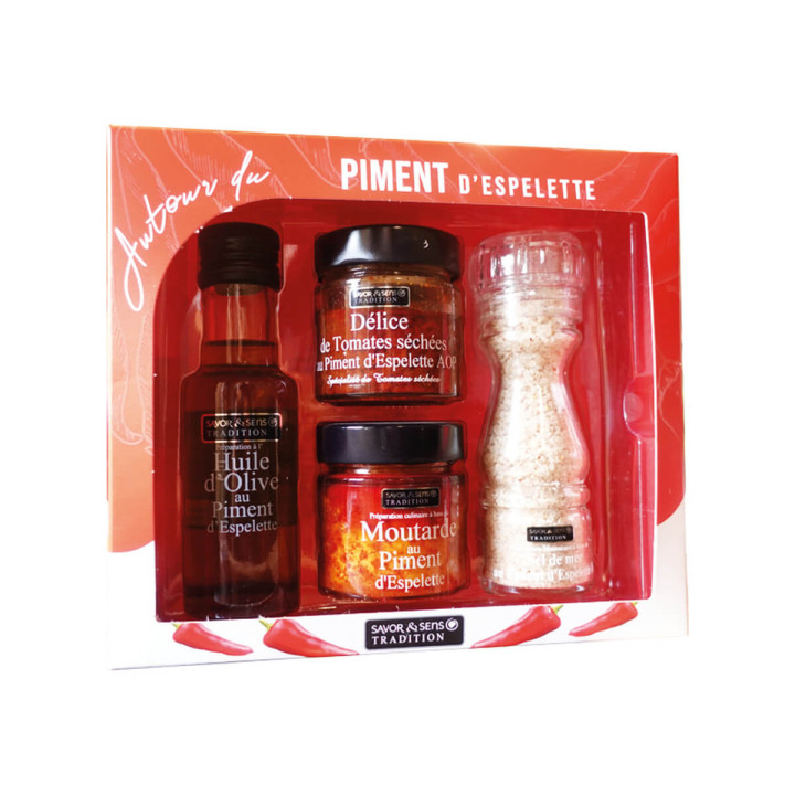 Coffret autour du piment d´Espelette - Savor et Sens