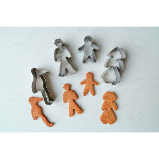 Emporte-pièces en inox découpoirs couple alsacien 9 cm
