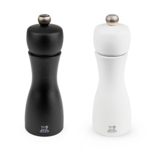 Coffret duo moulins Tahiti noir et blanc sel et poivre