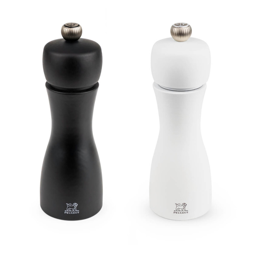 Coffret duo moulins Tahiti noir et blanc sel et poivre