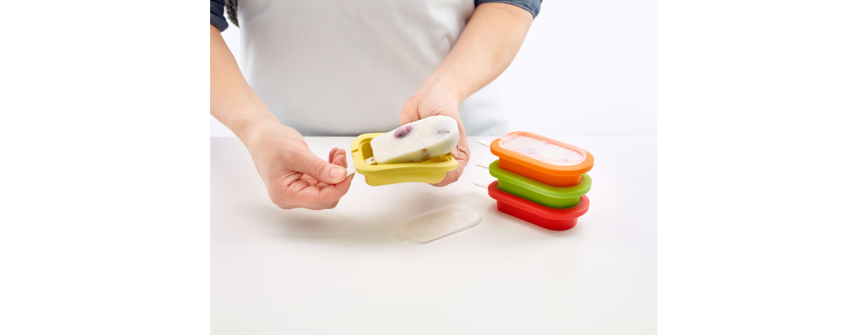 4 moules à glace esquimaux en silicone - Lékué