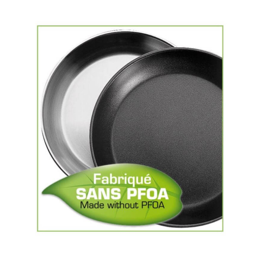 Sauteuse amovible revétue Mutine 28 cm  - Cristel