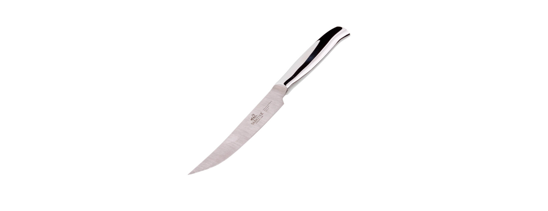 Coffret 6 couteaux steak lame lisse Saint-Germain en inox -