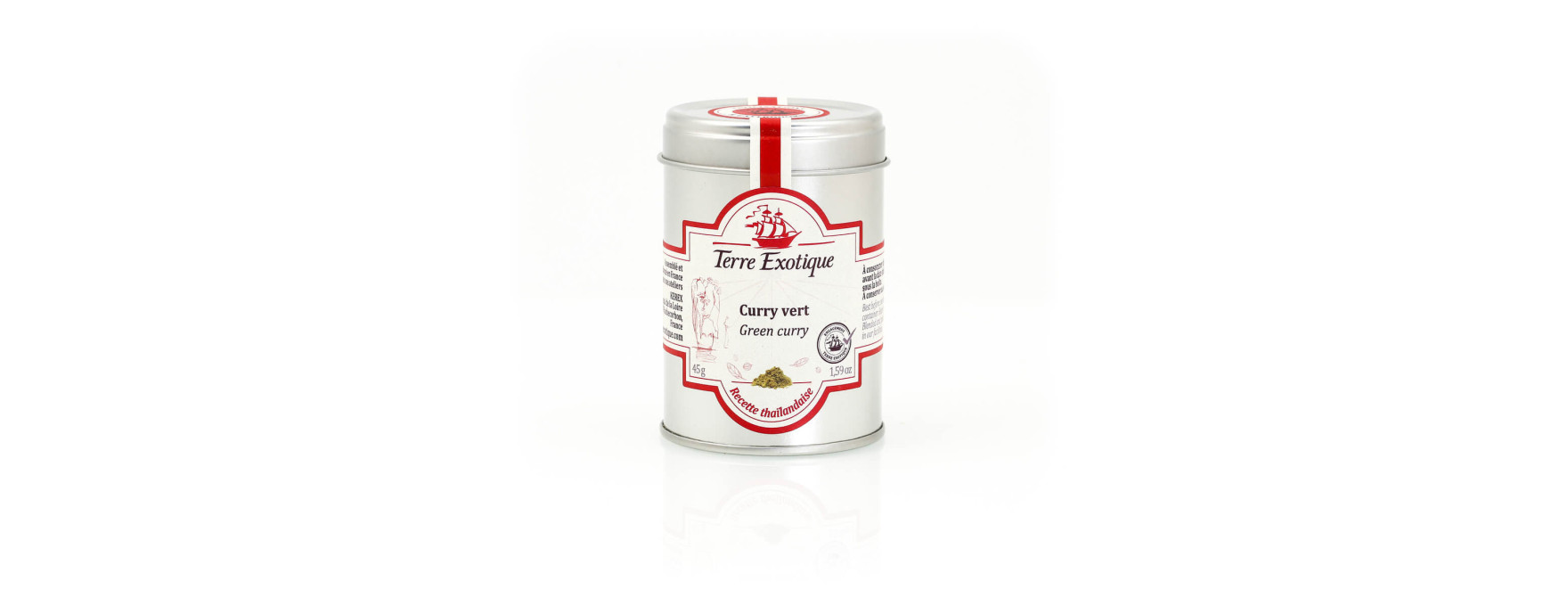 Curry vert thaï 45 gr - Terre Exotique
