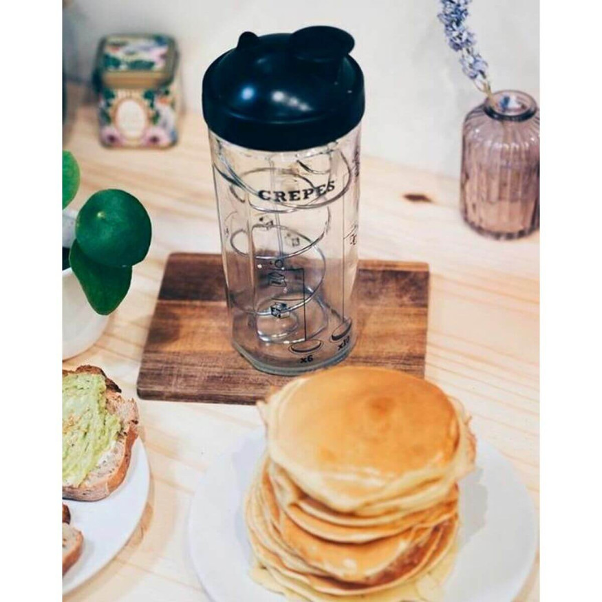Shaker en verre Miam : pour crêpes, gaufres et pancakes 600
