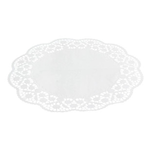 12 dentelles rondes blanches 36 cm - Papstar