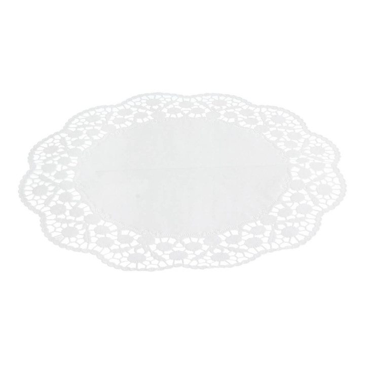 12 dentelles rondes blanches 36 cm - Papstar
