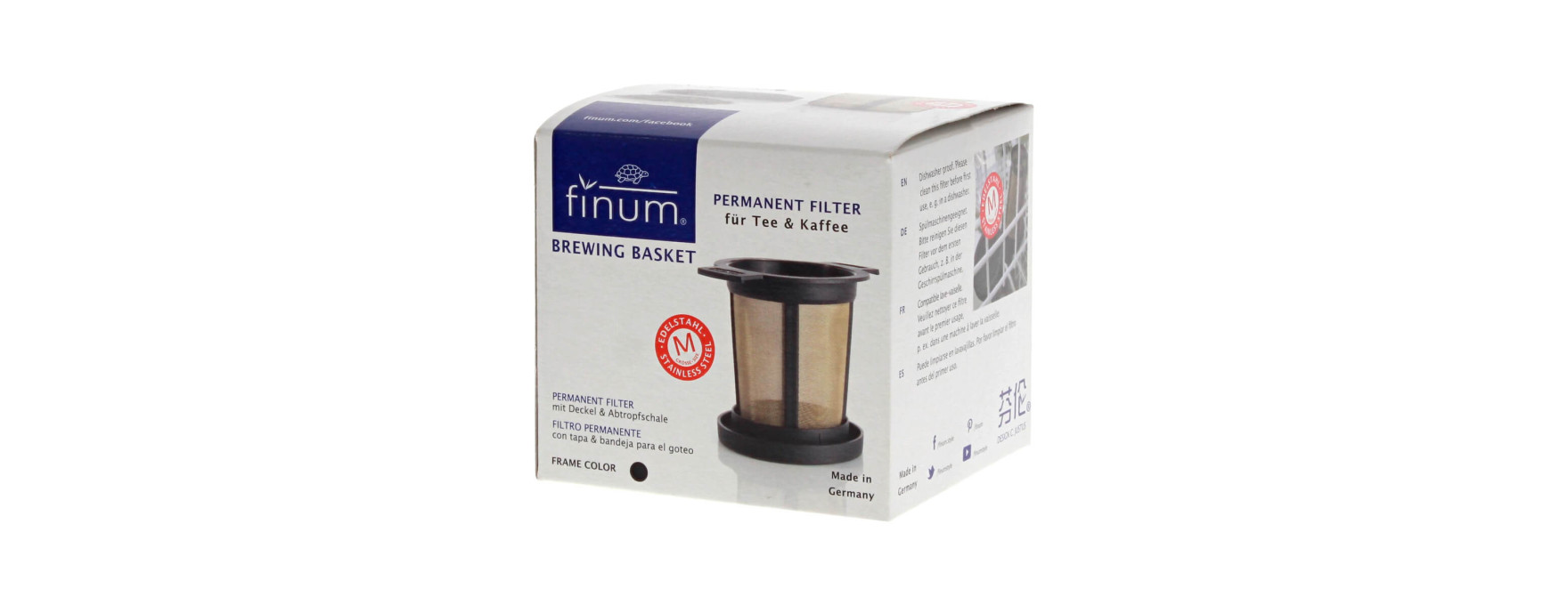 Filtre panier infuseur taille M noir - Finum