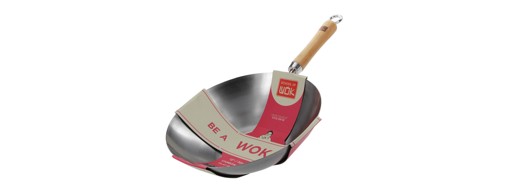Wok tôle d´acier 30 cm - School of Wok