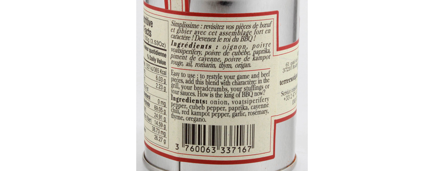 Epices steakhouse 50gr - Terre Exotique