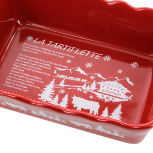 Plat tartiflette rouge 27 cm - Table & Cook Plat tartiflette rouge 27 cm - Table & Cook