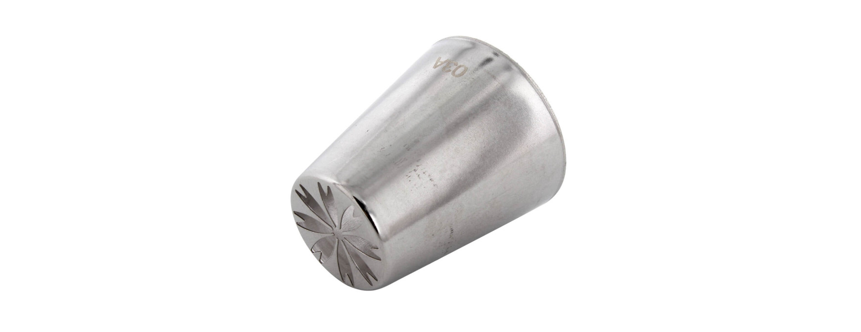 Douille en inox : russe fleur tiaré 20 mm - Zodio