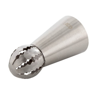 Douille en inox : sphère ondulée