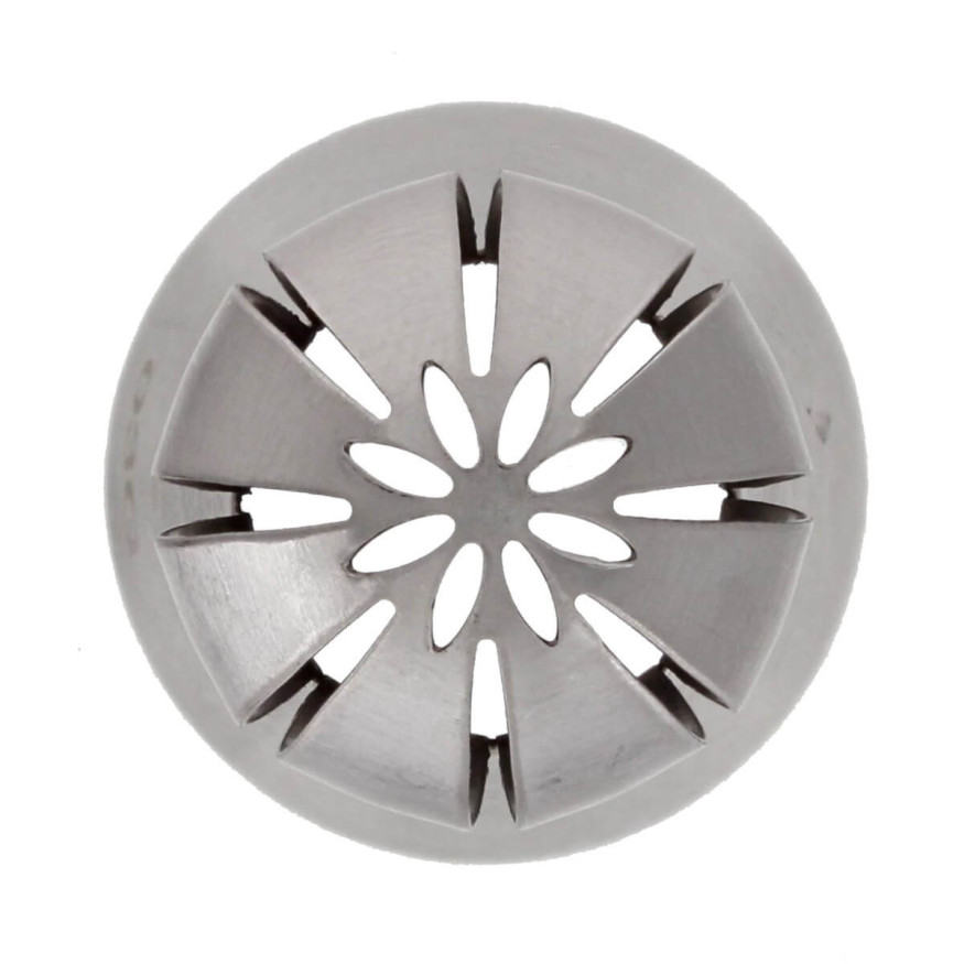 Douille en inox : sphère fine double motif