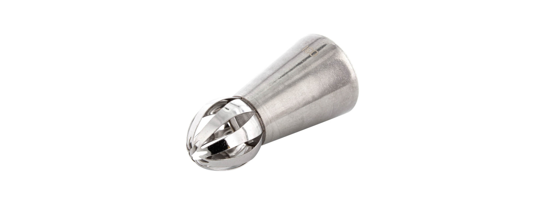 Douille en inox : sphère large double motif