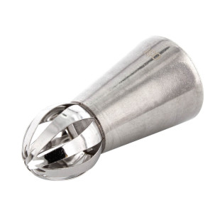 Douille en inox : sphère large double motif