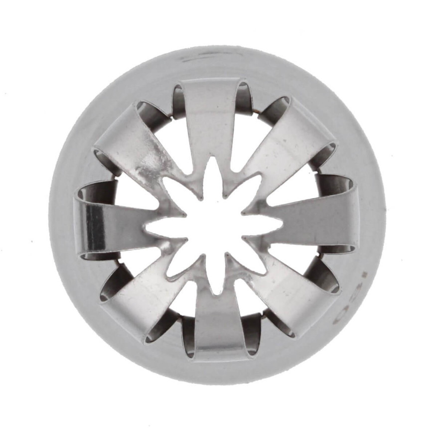 Douille en inox : sphère large double motif