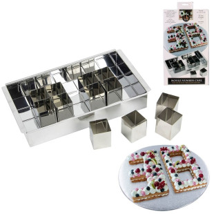 Moule en inox pour number cake et letter cake