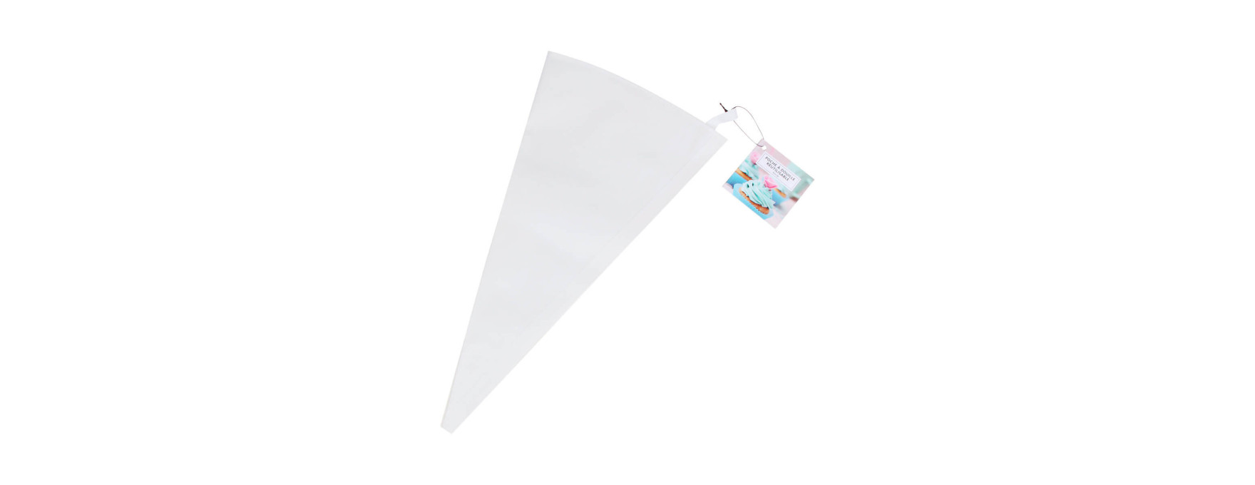 Poche à douille réutilisable en coton blanc 40 cm - Alice Délice