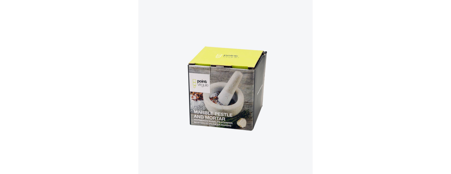 Mortier et pilon marbre - Point Virgule