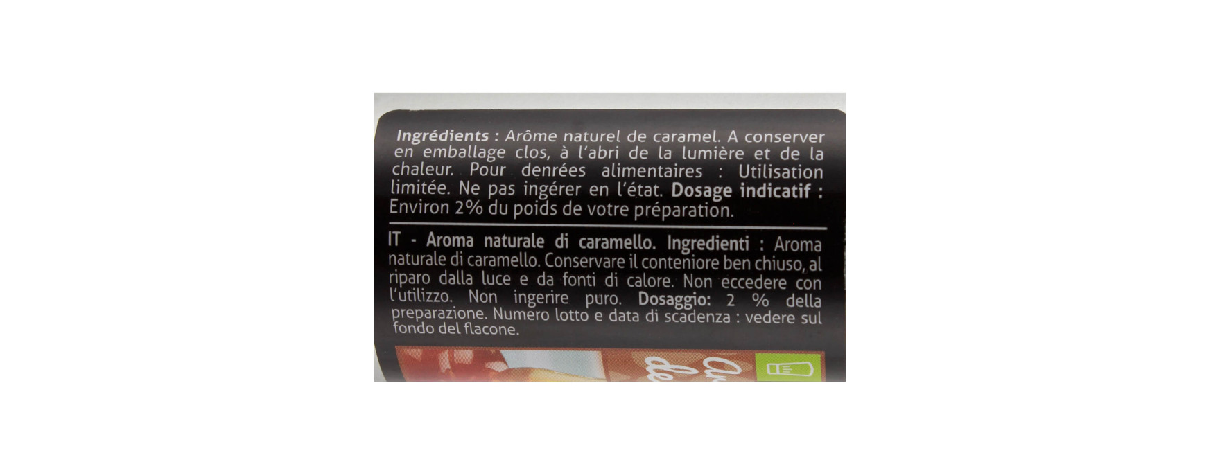 Arôme alimentaire naturel de caramel 50 ml - Patisdecor