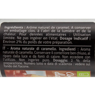 Arôme alimentaire naturel de caramel 50 ml - Patisdecor