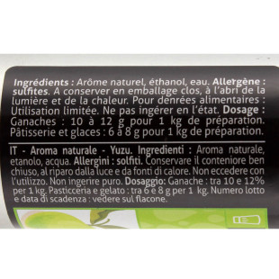 Arôme alimentaire naturel de yuzu 50 ml - Patisdecor