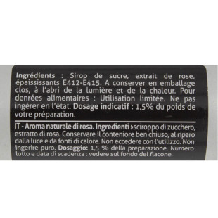 Arôme alimentaire naturel de rose 50 ml - Patisdecor
