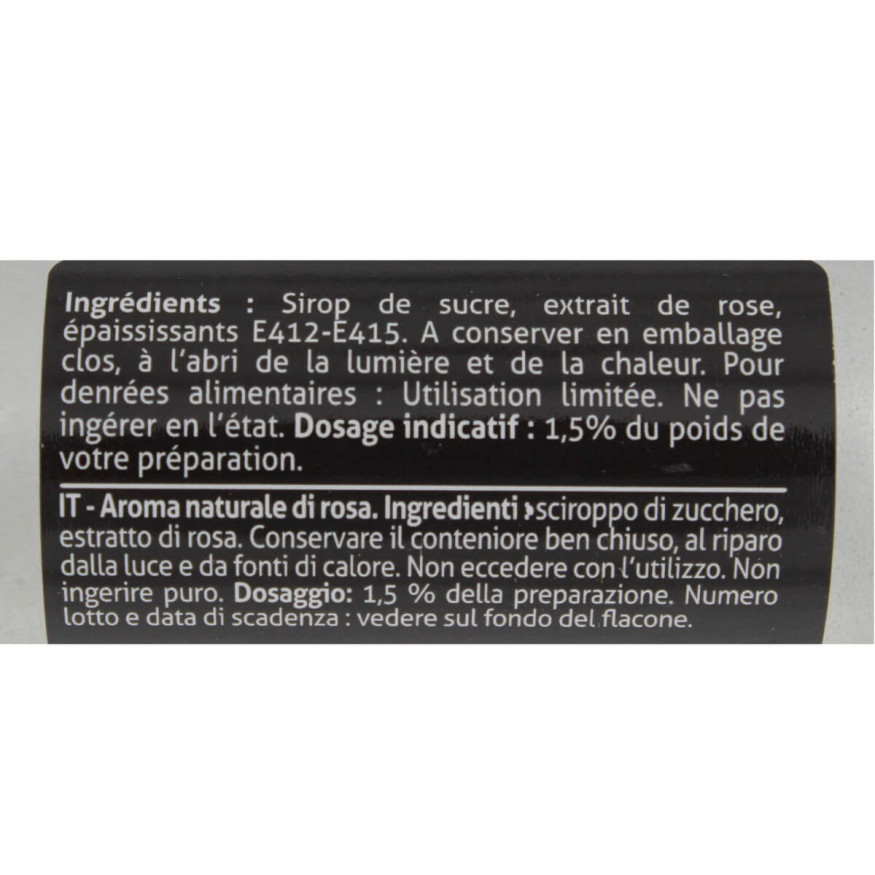 Arôme alimentaire naturel de rose 50 ml - Patisdecor