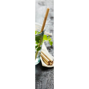 Set de 6 pailles en bambou + brosse - Point Virgule