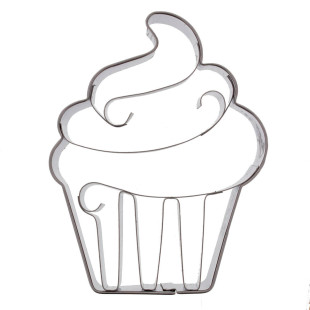 Emporte-pièce en inox cupcake 9 cm - Birkmann