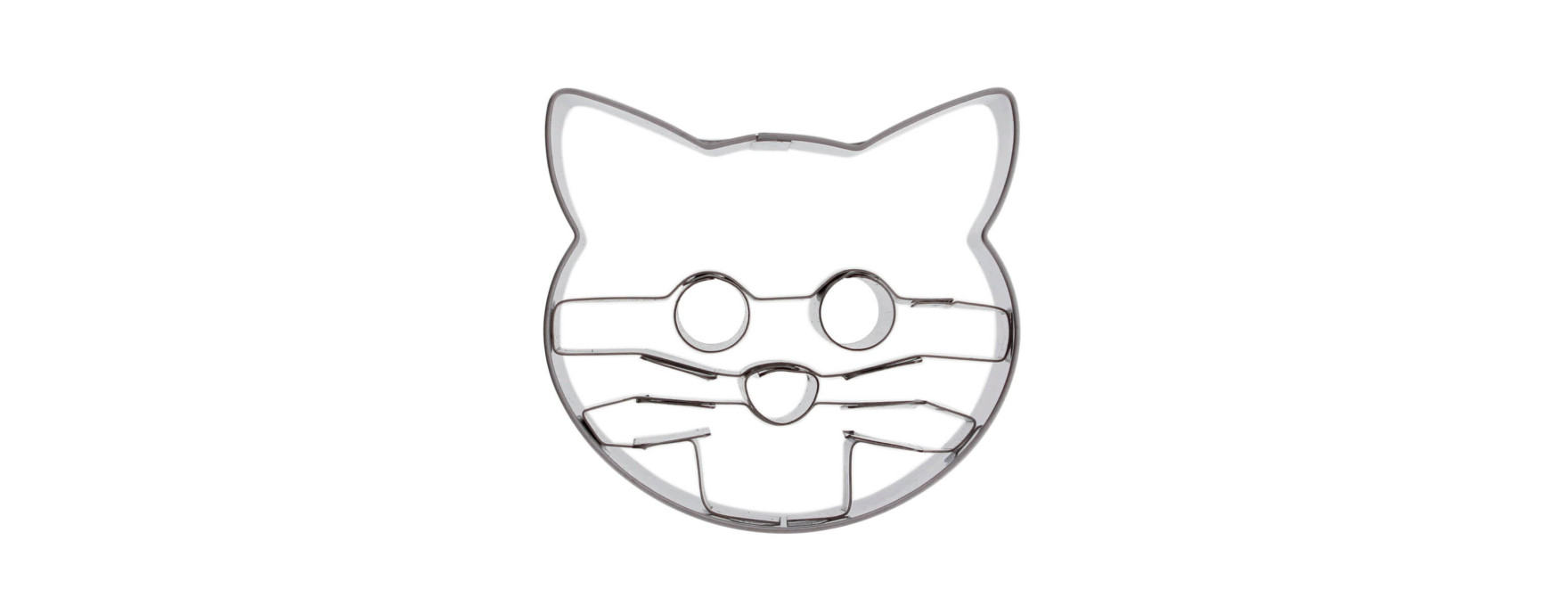 Emporte-pièce en inox tête de chat 5,3 cm - Birkmann