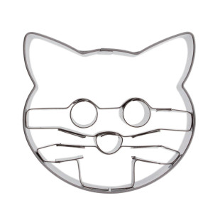 Emporte-pièce en inox tête de chat 5,3 cm - Birkmann