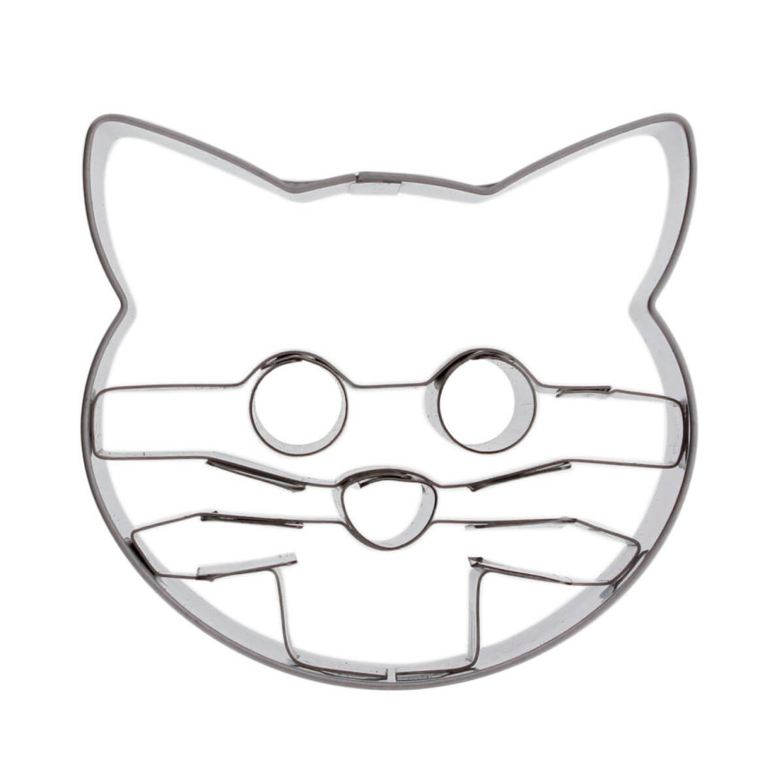 Emporte-pièce en inox tête de chat 5,3 cm - Birkmann