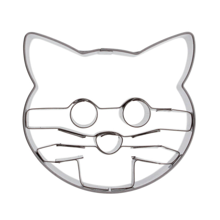 Emporte-pièce en inox tête de chat 5,3 cm - Birkmann