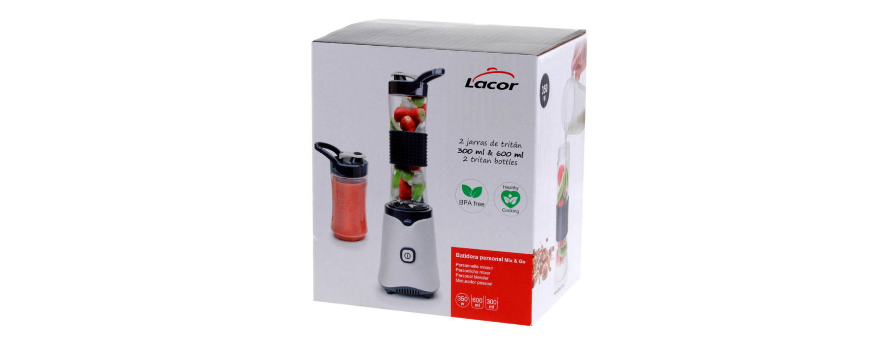 Blender individuel Mix and Go blanc - Lacor