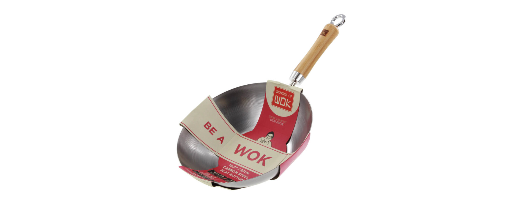 Wok tôle d'acier 27 cm - School of Wok