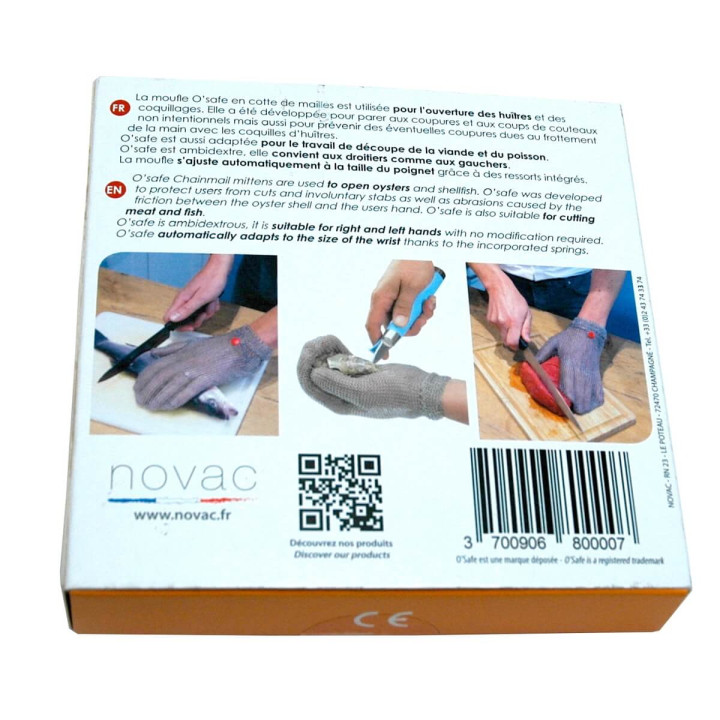 Moufle en cotte de mailles inox - O'safe