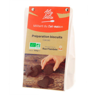 Préparation biscuits cacao bio sans gluten 300 gr - Alice Dé