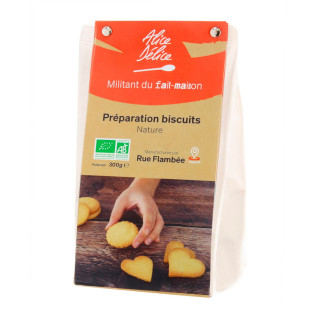 Préparation biscuits nature bio sans gluten 300 gr - Alice Délice