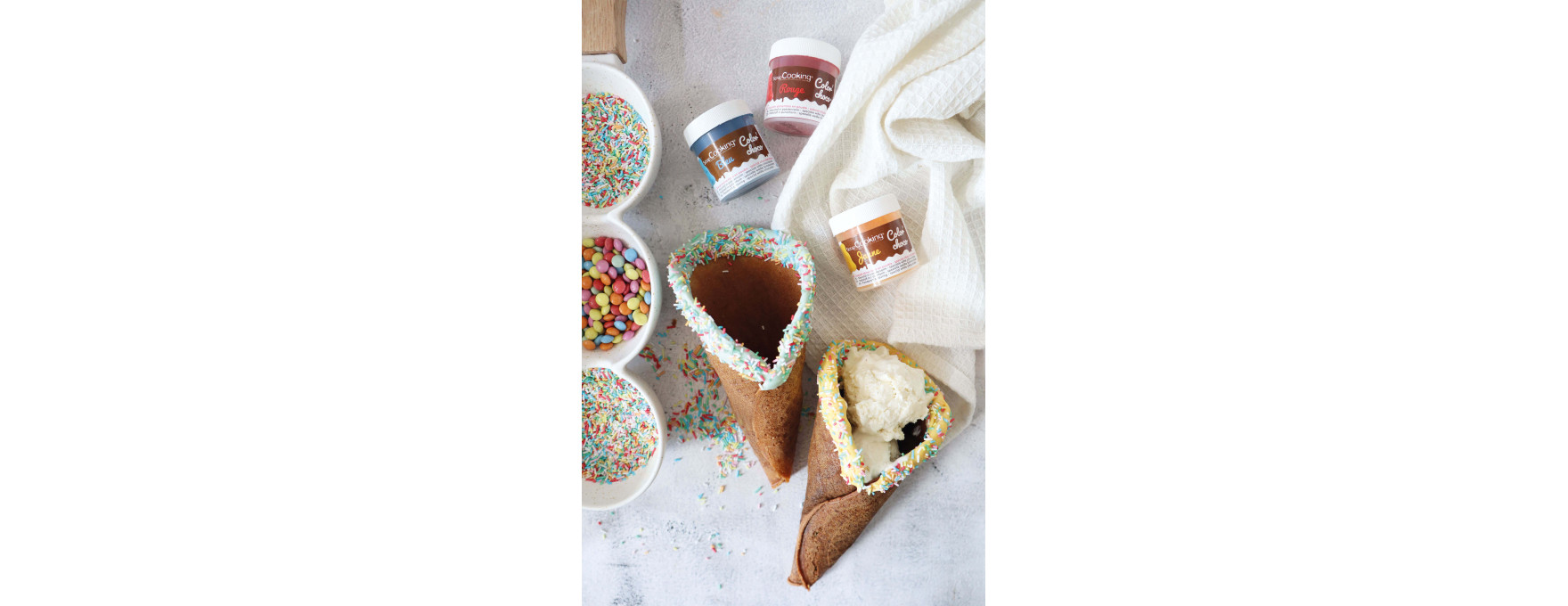 Décor à parsemer : vermicelles multicolores 80 gr - Scrapcooking