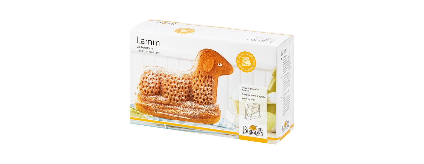 Moule à gâteau en métal anti-adhérent Agneau de Pâques 3D