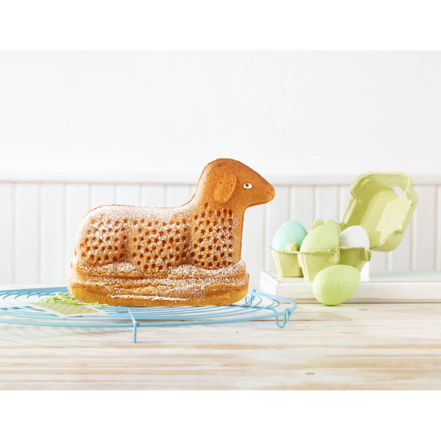 Moule à gâteau en métal anti-adhérent Agneau de Pâques 3D